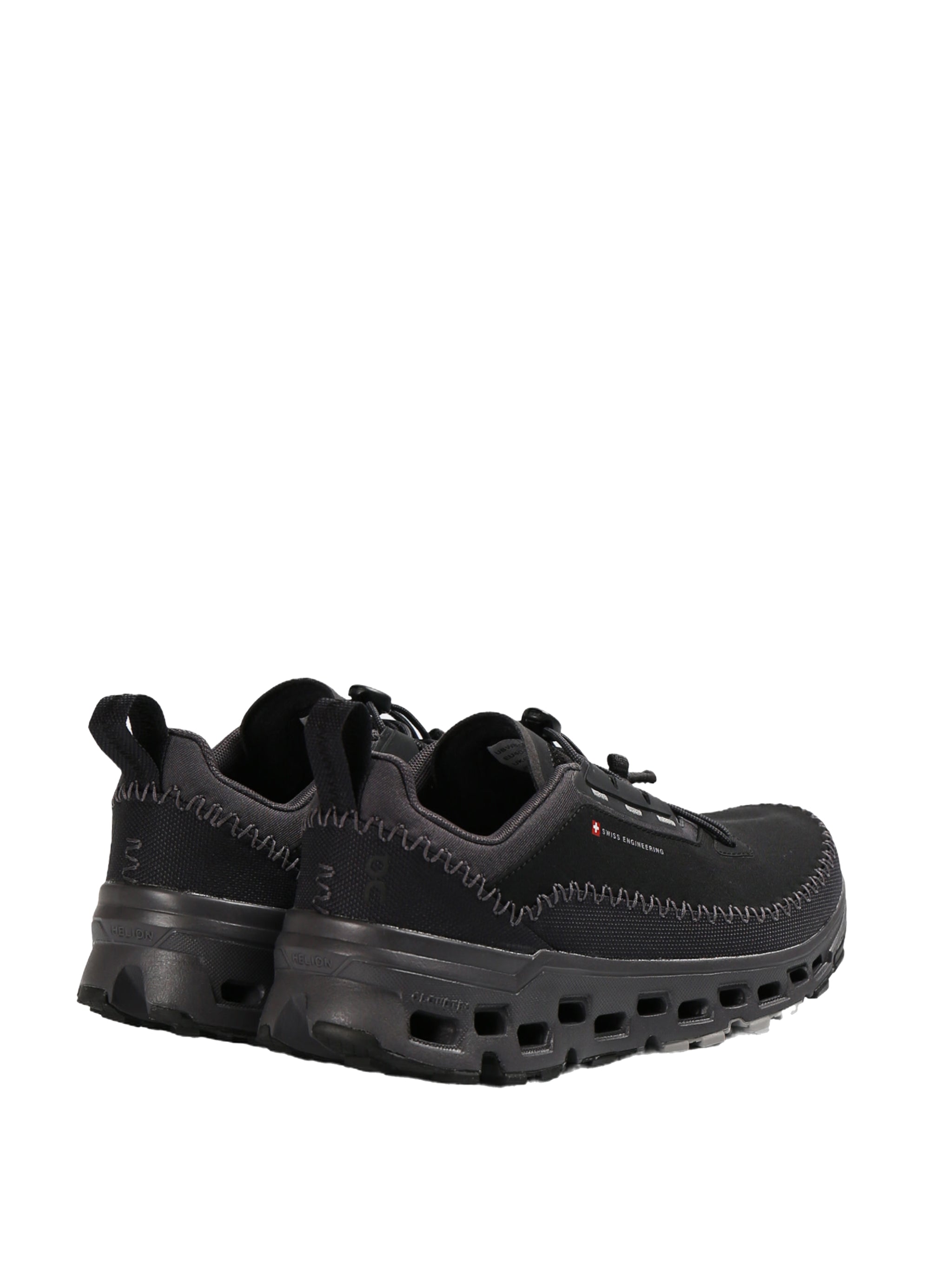 Black sneakers, back view