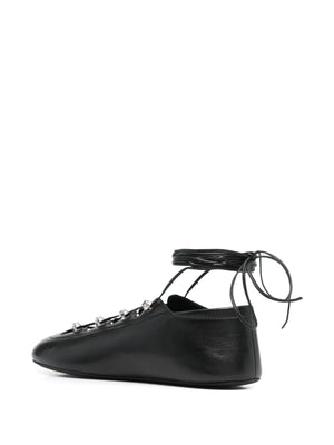 ALEXANDER WANG - Women Vyollette Lace Up Flat Sneakers