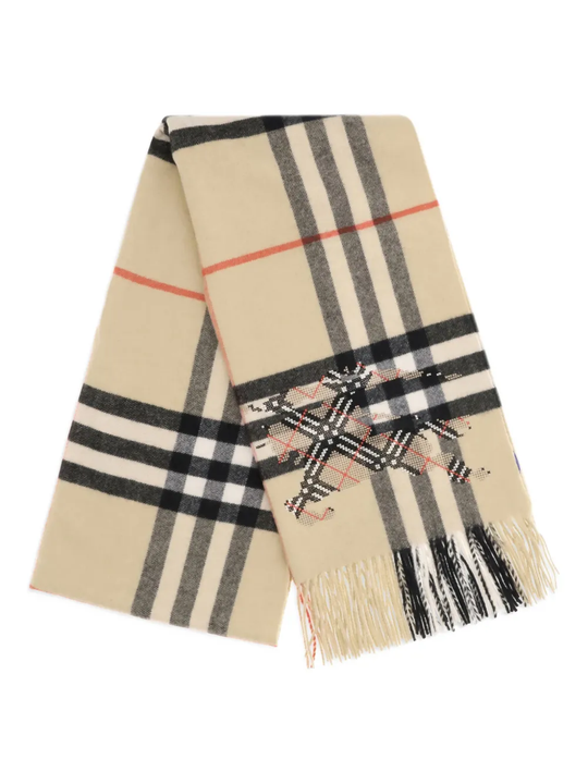 Tan scarves, front view