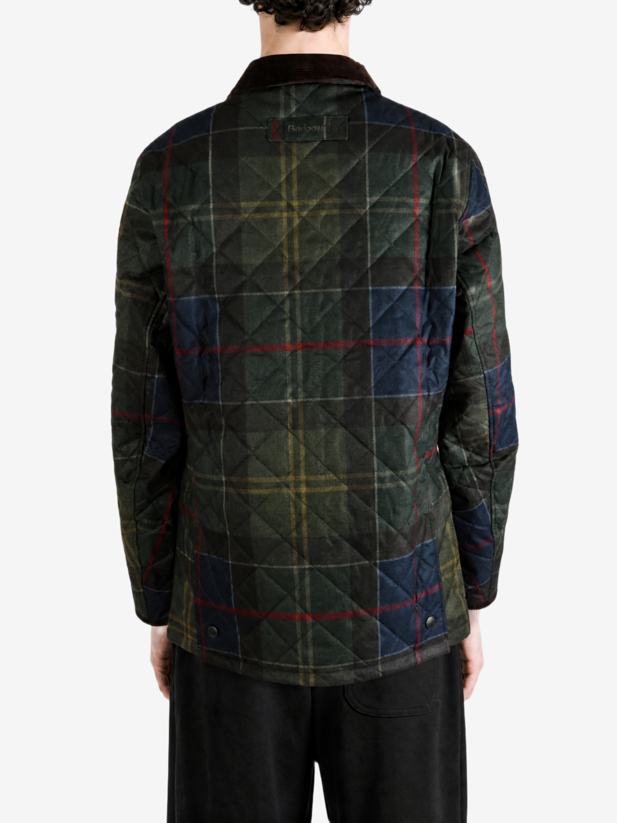 Green jacket, full body view