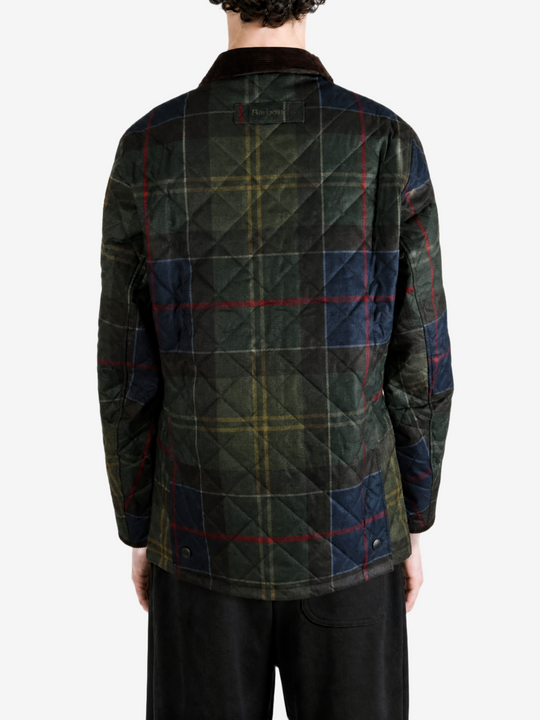 Green jacket, full body view