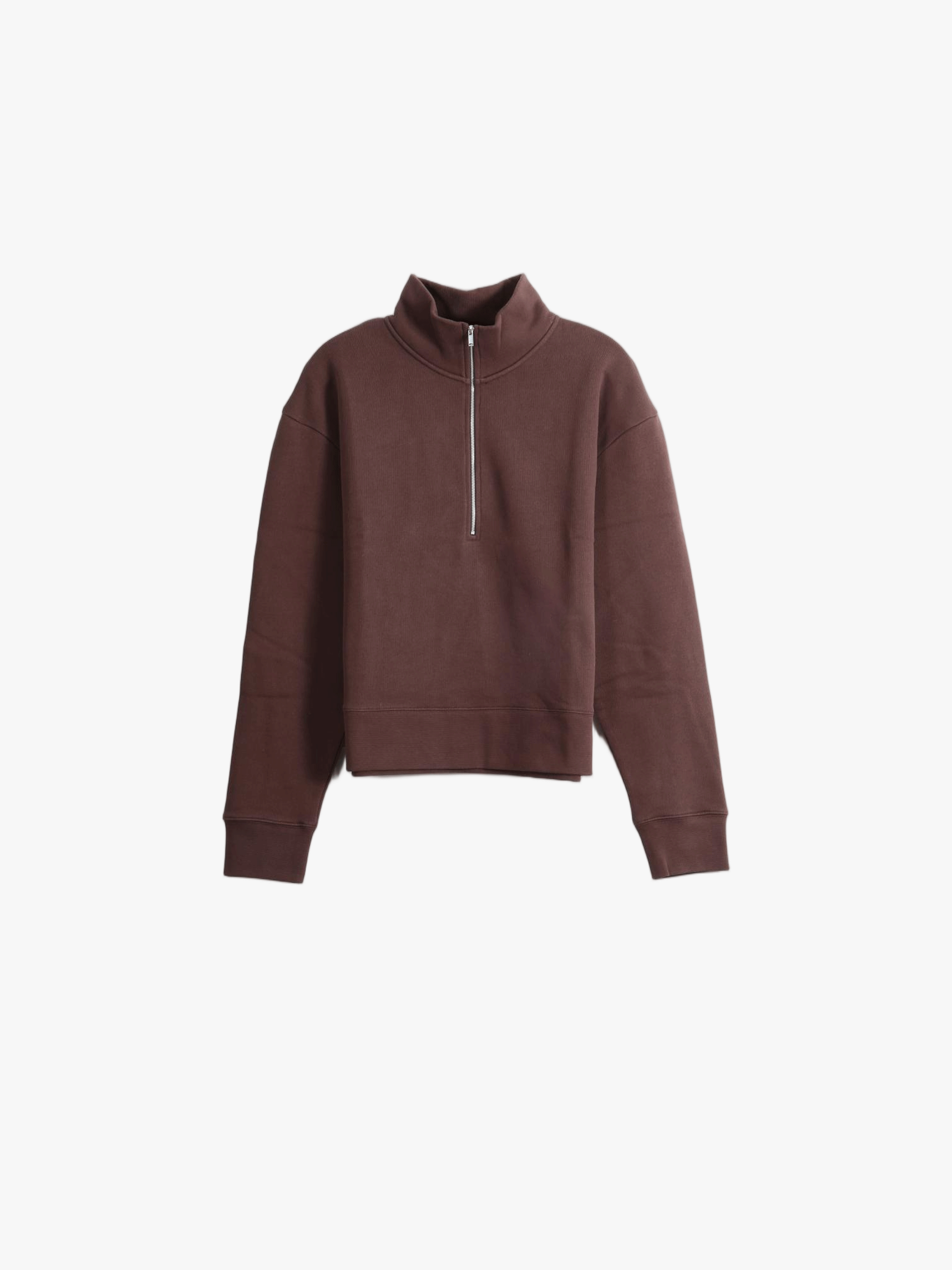 Brown hoodie, front view