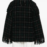 Black jacket worn by a person, showing the jacket fit