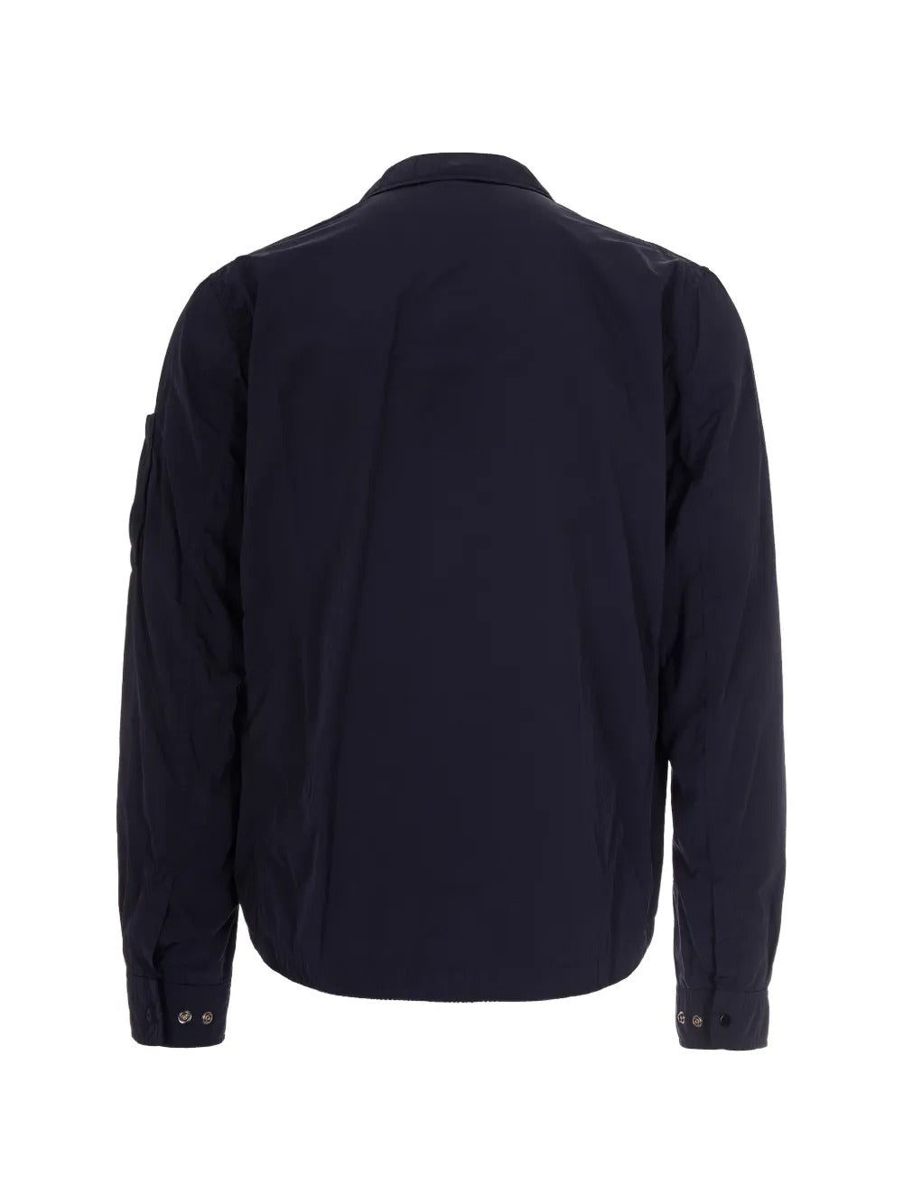 Blue shirts, back view