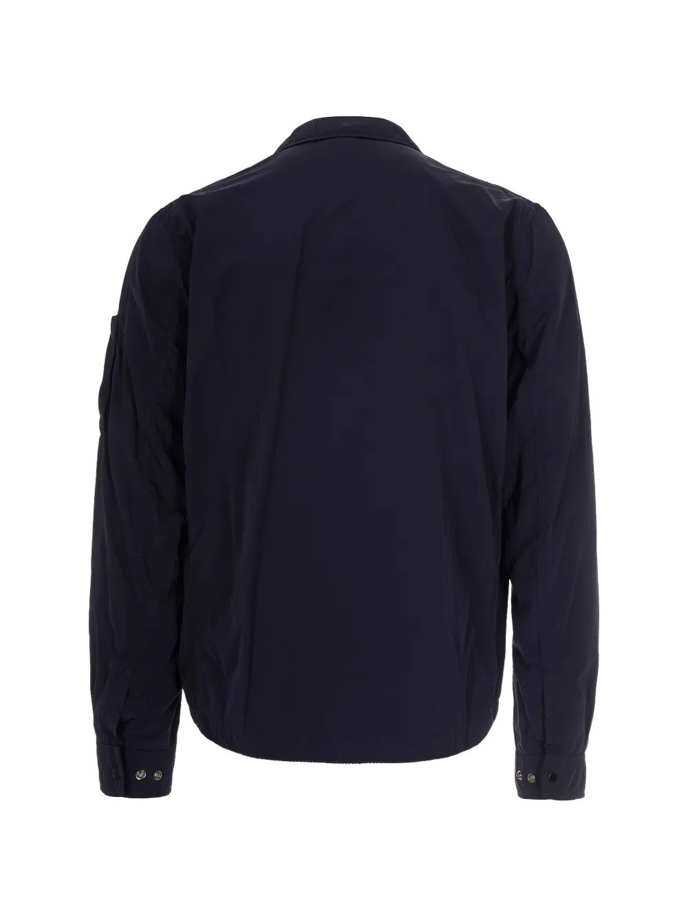 Blue shirts, back view