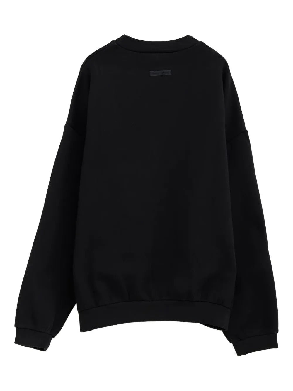 Black sweatshirt, back view