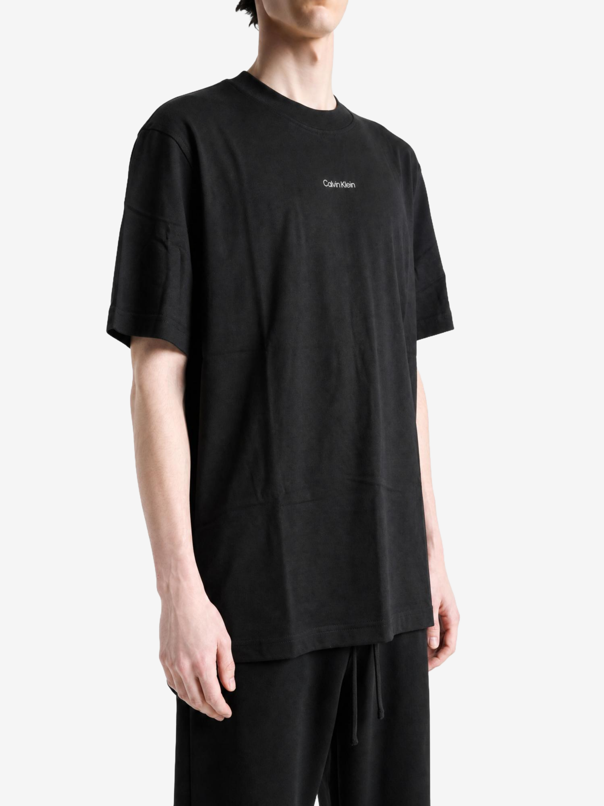 Black t-shirt, front view
