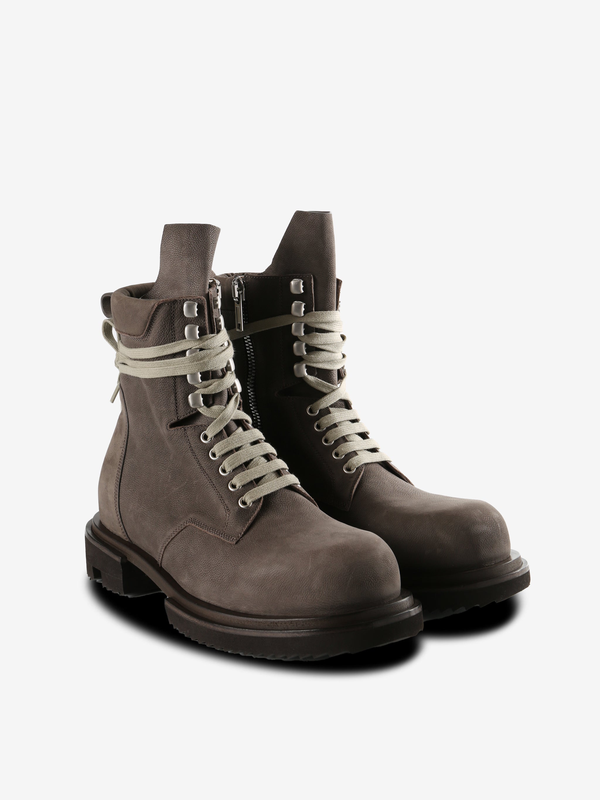 Brown boot,side view