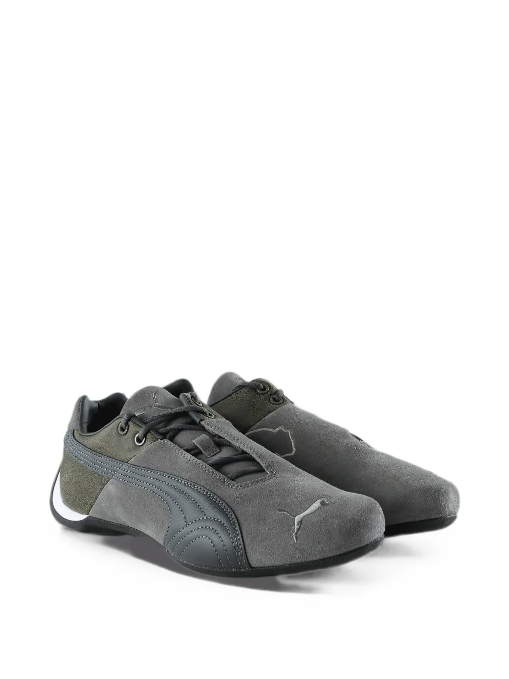 Grey sneakers, side view