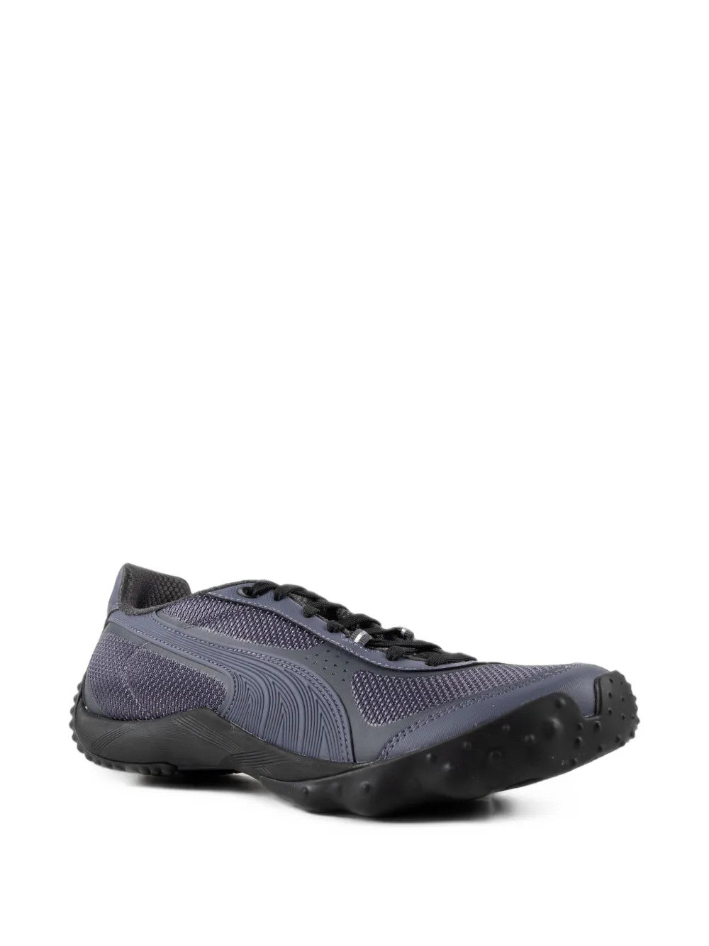 Navy shoes, front view