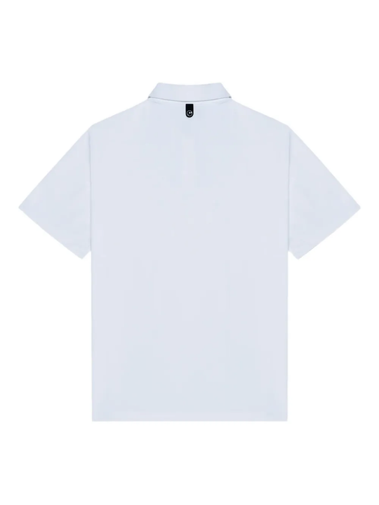 White t-shirt, back view