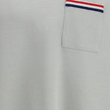 THOM BROWNE - Men Rwb Embroidery Short Sleeve Pocket Tee
