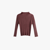 Burgundy shirt, front view