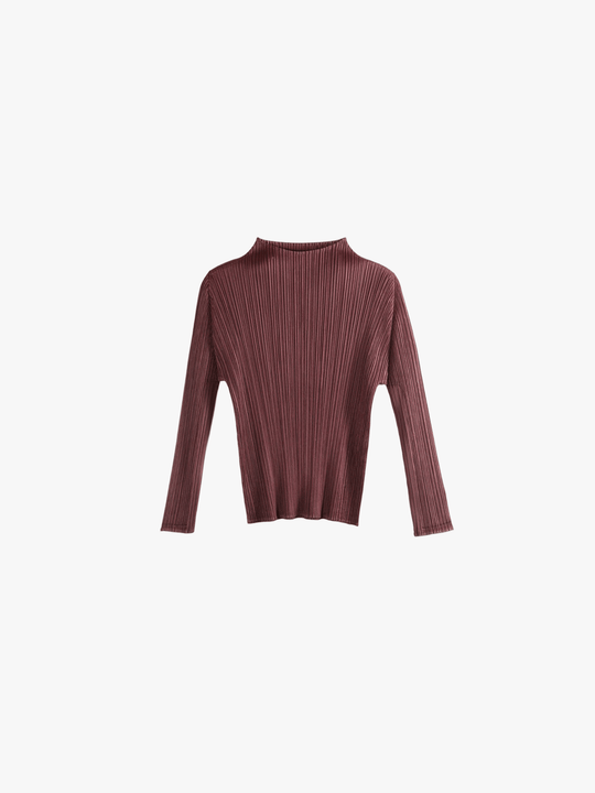 Burgundy shirt, front view
