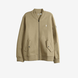Tan jacket, front view