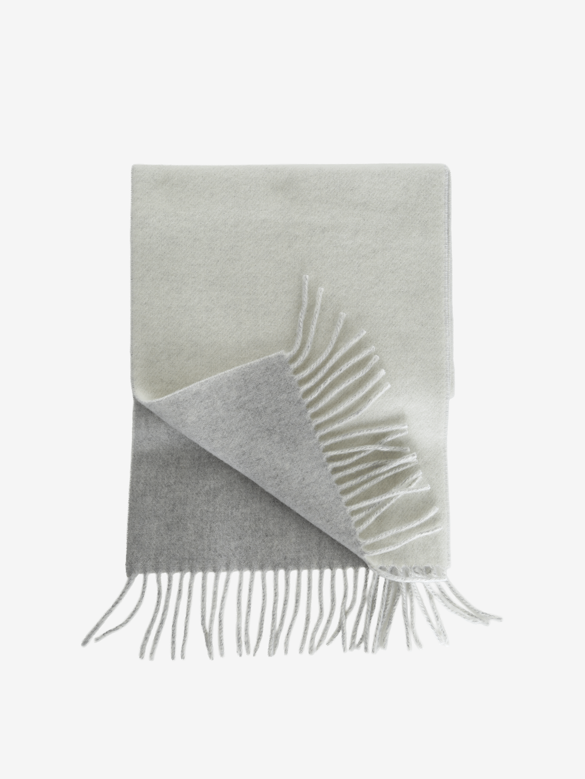 Grey scarf, front view