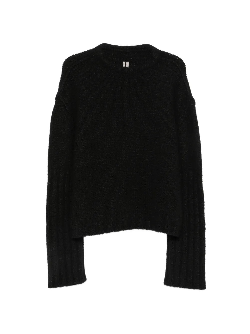 Black knitwear, front view