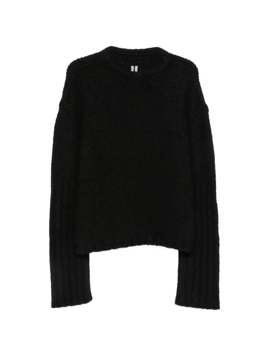 Black knitwear, front view