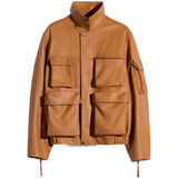 Brown jacket, full view