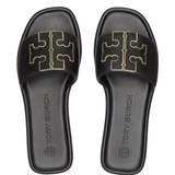 Black sandals, up view