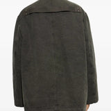 RICK OWENS - Men Collared Mackintosh Coat