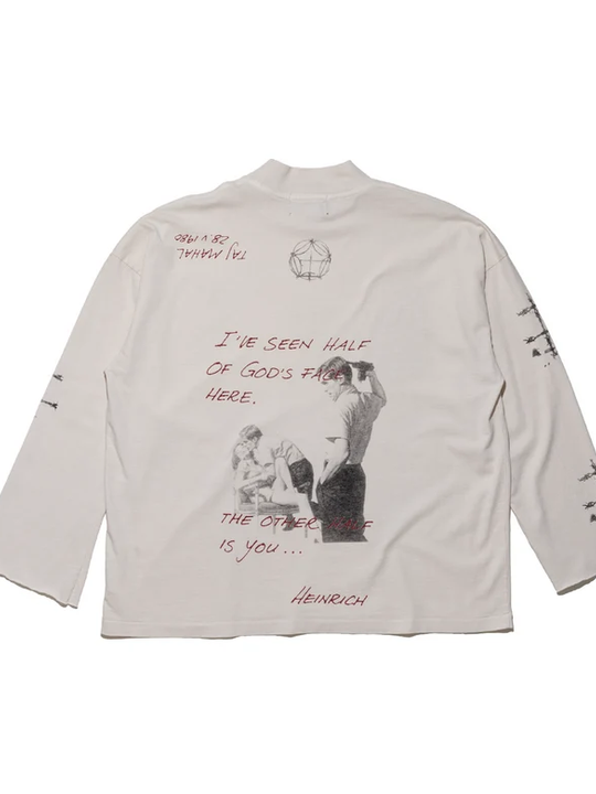 White t-shirt, front view