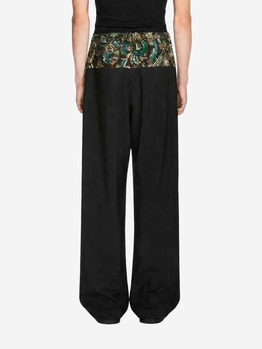 Black pants, full body view