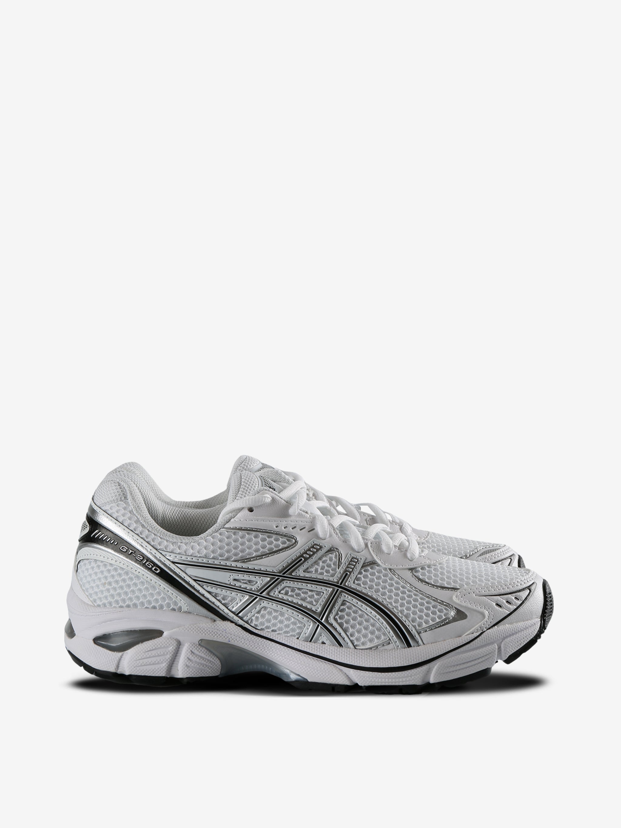 White running shoes, side view