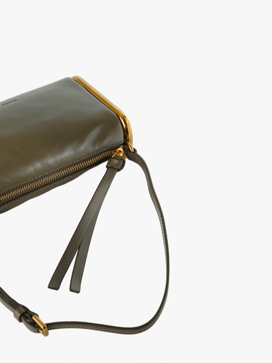 Green bag, front view