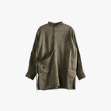 Grey top, front view