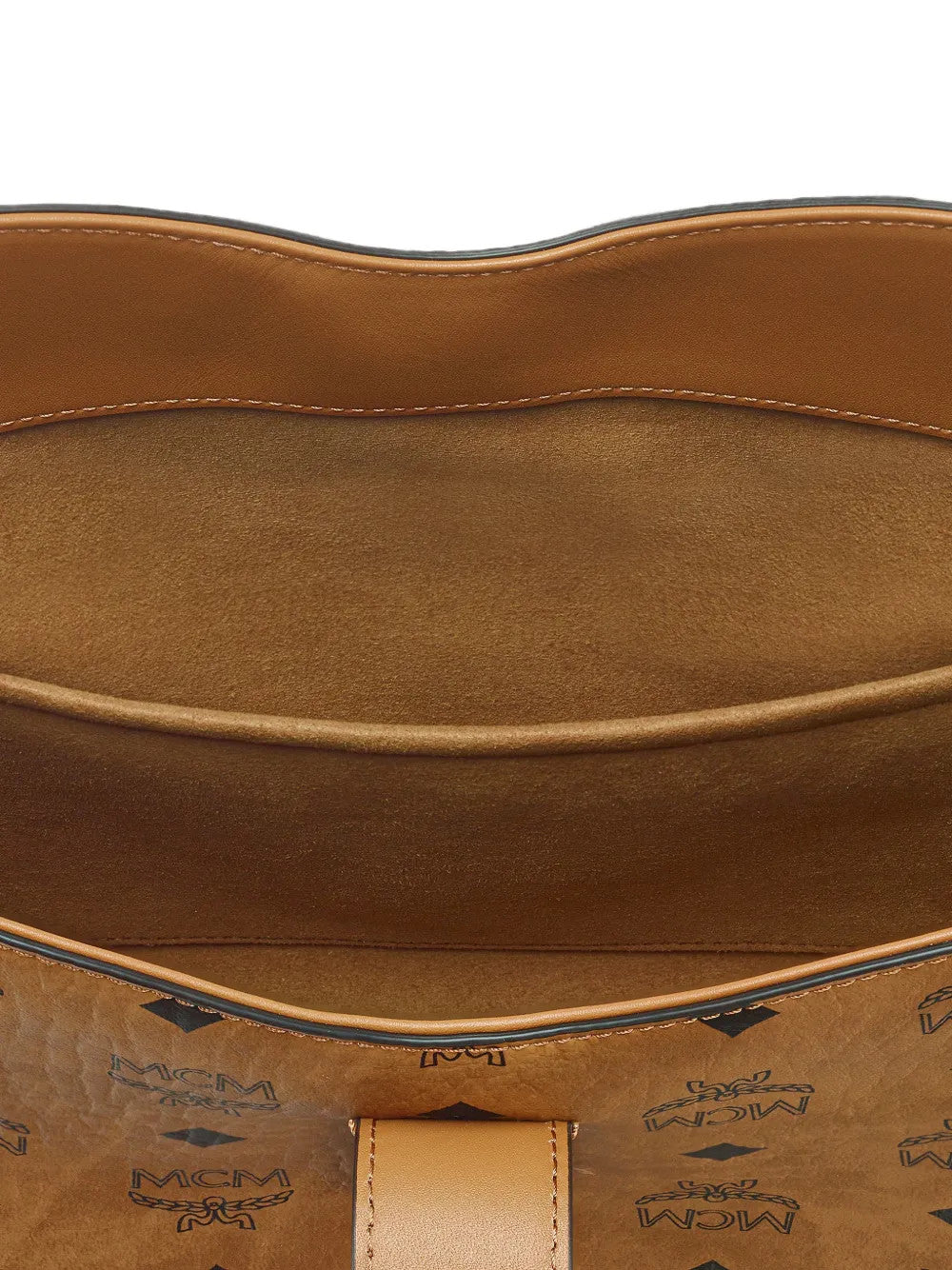 Close up of Tan bag, showing detail