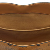 Close up of Tan bag, showing detail