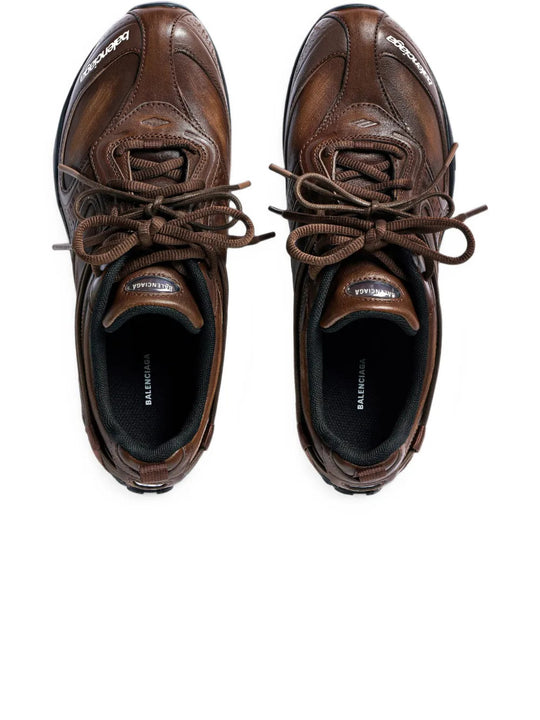 Brown shoes, front view