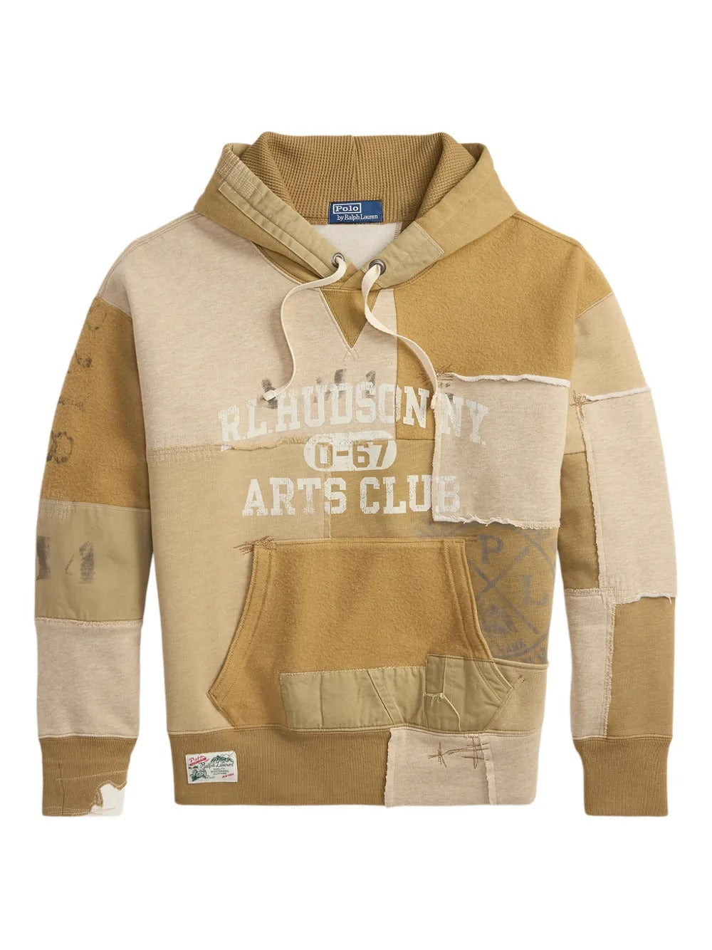 Tan hoodie, front view