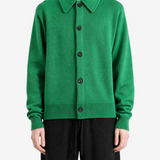 Green knitwear, full body view