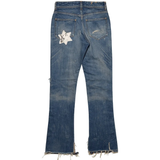Blue jeans, front view