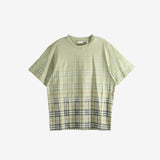 green t-shirt, front view