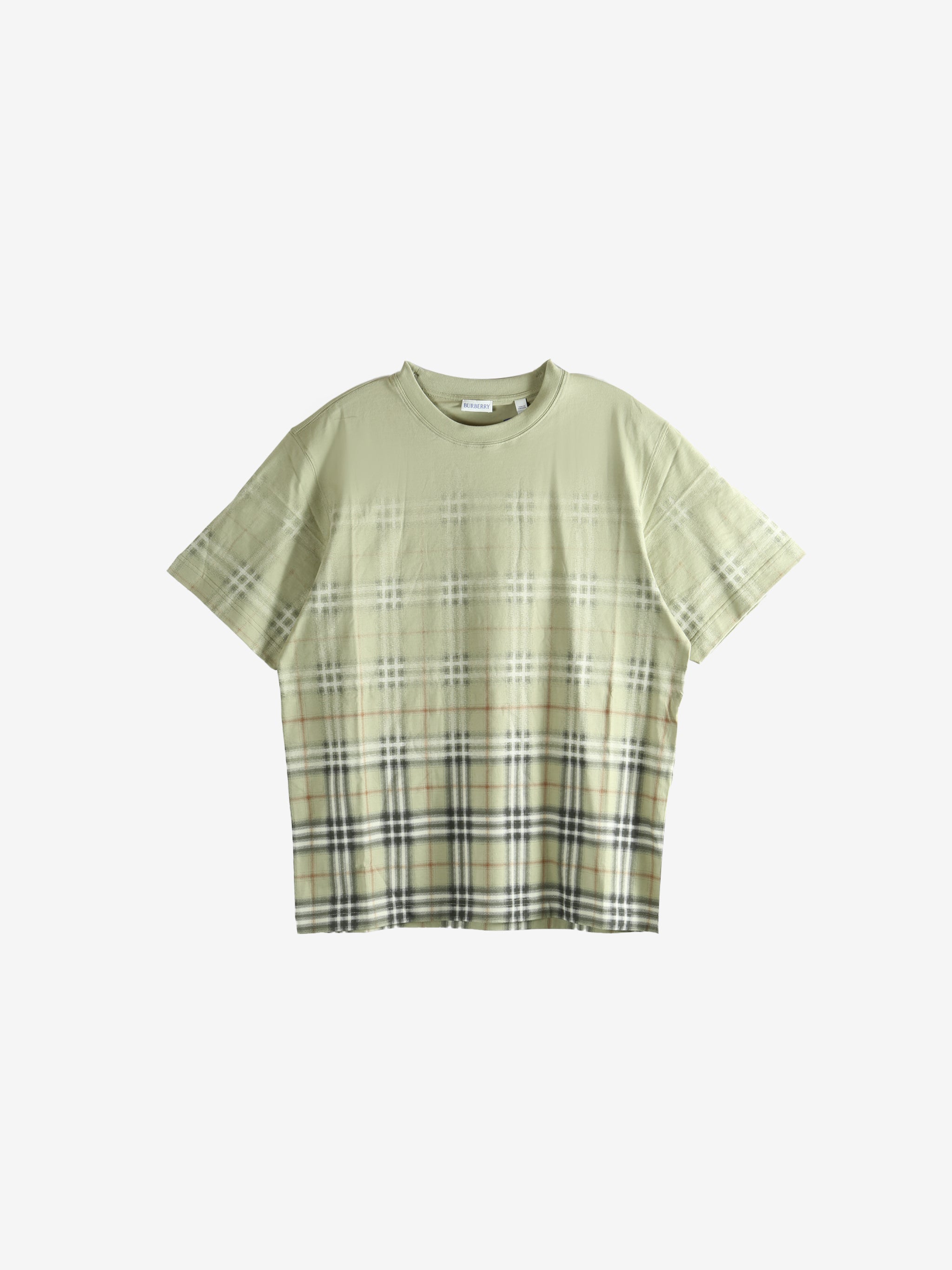 green t-shirt, front view