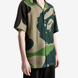 A BATHING APE - Men Mega Abc Camo Mesh Shirt