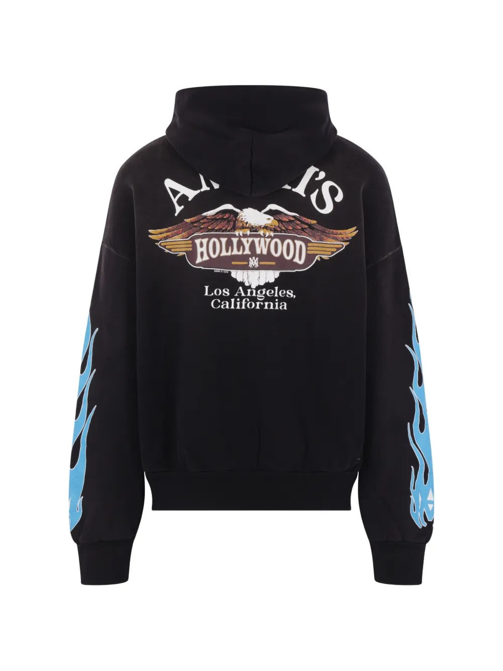 Black hoodie, back view