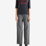 Grey t-shirts, full body view