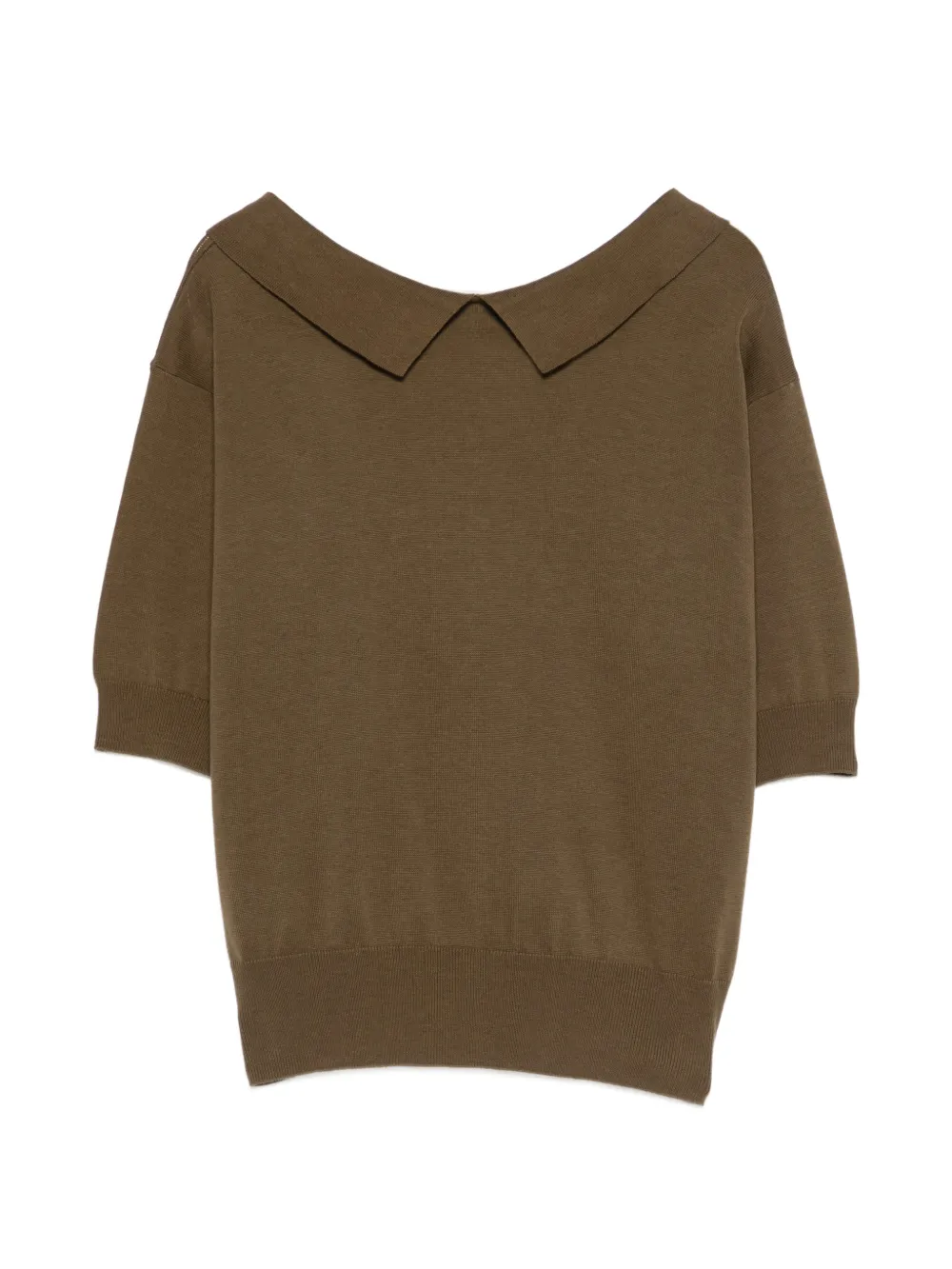 Green t-shirts, back view