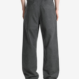 Grey pants, full body view