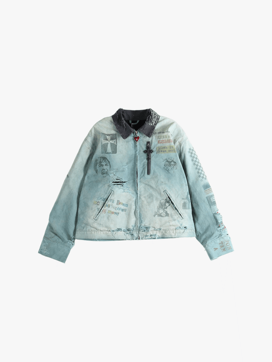 Grey jacket,front view