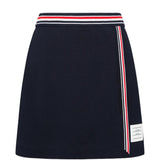 Navy skirt, front view