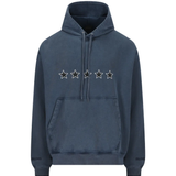 Blue sweats-hoodies, front view