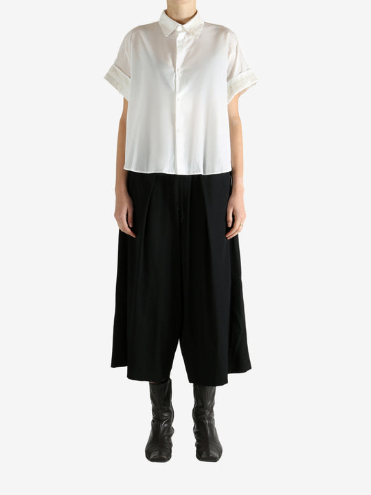 White shirts, full body view