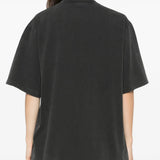 Black t-shirt, front view