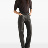 Brown knitwear, full body view