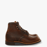 Brown boots, side view